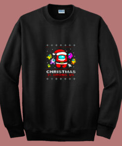 Funny Christmas Game Among Us 80s Sweatshirt