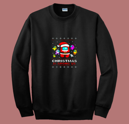 Funny Christmas Game Among Us 80s Sweatshirt