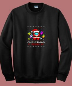 Funny Christmas Game Among Us 80s Sweatshirt
