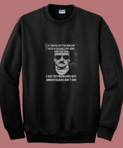 Funny Edgar Allen Poe Amontillado Meme 80s Sweatshirt
