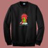 Funny Grinch Christmas Is Coming 80s Sweatshirt