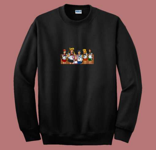 Funny King Of The Hill X Sailor Moon 80s Sweatshirt