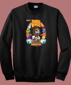 Funny Lucky Brews Cereal 80s Sweatshirt