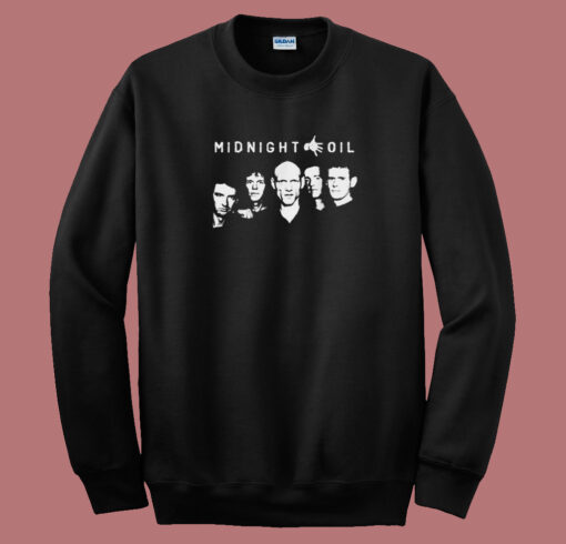 Funny Midnight Oil Rock Band 80s Sweatshirt