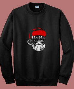 Funny Pawpaw Claus Christmas Grandpa 80s Sweatshirt