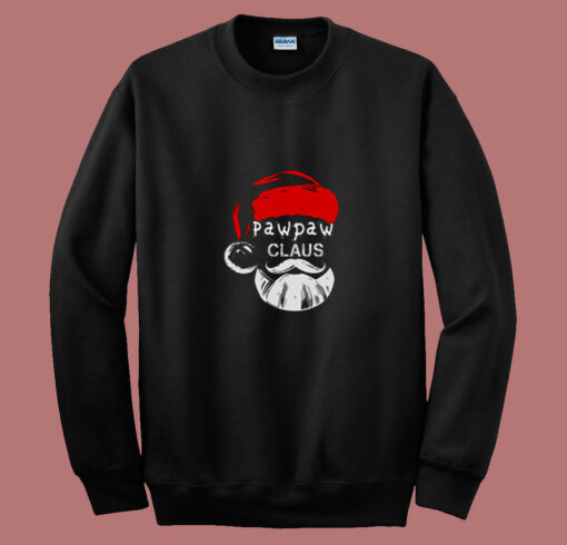 Funny Pawpaw Claus Christmas Grandpa 80s Sweatshirt