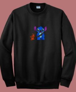 Funny Scooby Doo And Stitch Friend 80s Sweatshirt
