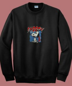 Funny Snoopy Peanut Kanji Japan 80s Sweatshirt