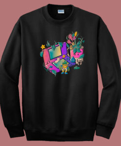 Gaming Adventure Graphic 80s Sweatshirt