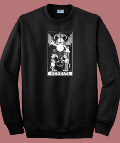 Garfield Tarot Mondays 80s Sweatshirt
