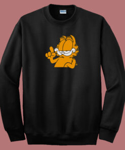 Garfield Vectorized Cartoon 80s Sweatshirt