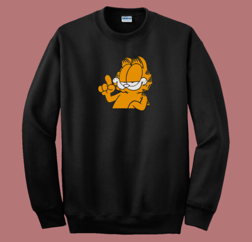 Garfield Vectorized Cartoon 80s Sweatshirt