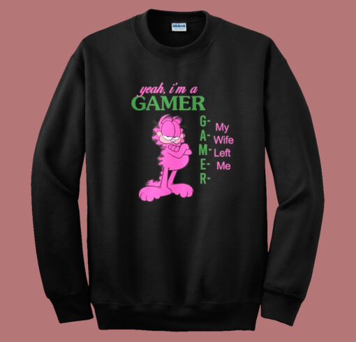 Garfield Yeah Im A Gamer Sweatshirt