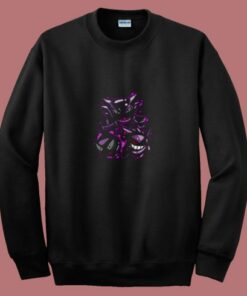 Gengar Ghastly And Huanter 80s Sweatshirt