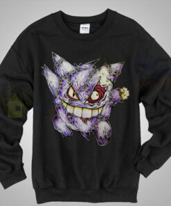 Gengar Pokemon Zombie Sweatshirt Gengar Pokemon Zombie Sweatshirt