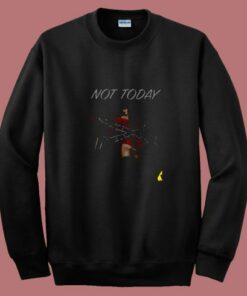 Girl Confederate Flag Not Today Shirt 80s Sweatshirt