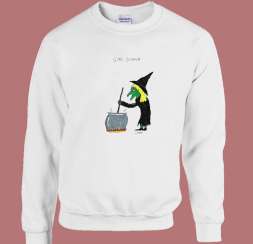 Girl Dinner Witch Halloween Sweatshirt