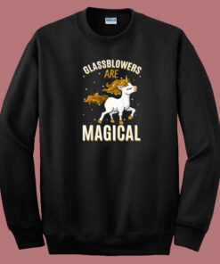 Glassblowers Are Magical Unicorn 80s Sweatshirt