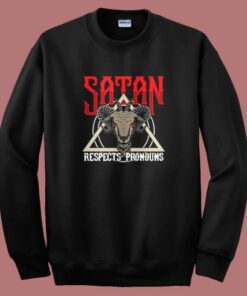 Goat Satan Respects Pronouns Sweatshirt