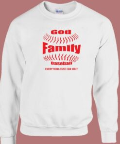 God Family Baseball Sweatshirt