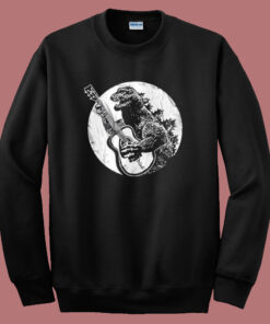 Godzilla Playing Guitar Sweatshirt