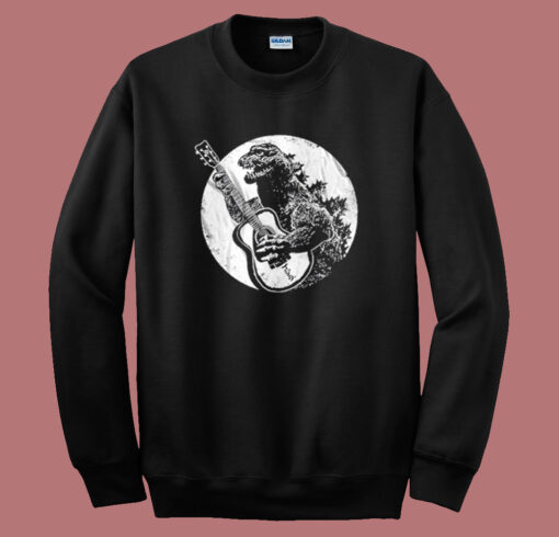 Godzilla Playing Guitar Sweatshirt