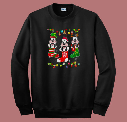 Goofy On Socks Christmas 80s Sweatshirt