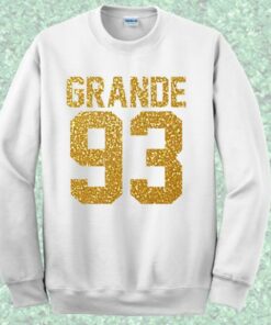 Grande 93 Birthday Jersey Number Crewneck Sweatshirt 1 Grande 93 Birthday Jersey Number Crewneck Sweatshirt 4