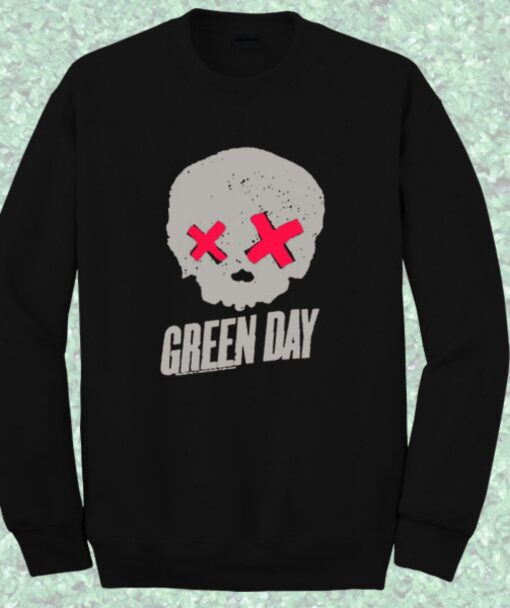 Green Day Skull Sweatshirt