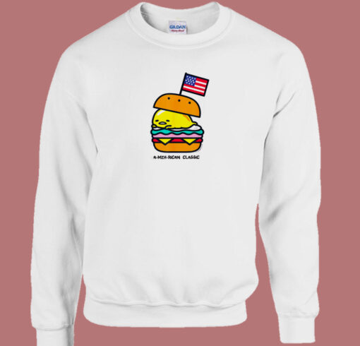 Gudetama American Classic Burger 80s Sweatshirt