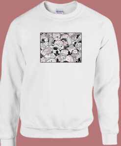 Gudetama Doodle Art 80s Sweatshirt Gudetama Doodle Art 80s Sweatshirt