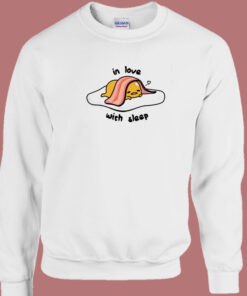 Gudetama In Love With Sleep 80s Sweatshirt 1