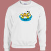 Gudetama Pool Float 80s Sweatshirt