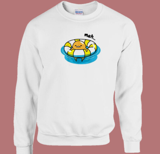 Gudetama Pool Float 80s Sweatshirt