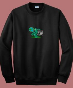 Gumby Green Before It Was Cool Earth Planet 80s Sweatshirt 1 Gumby Green Before It Was Cool Earth Planet 80s Sweatshirt 2