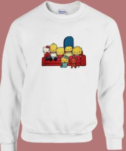 Hello Kitty The Simpsons Sweatshirt 1 Hello Kitty The Simpsons Sweatshirt 2
