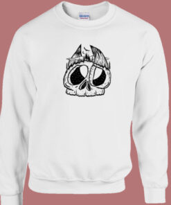 Horns Skull Psycho 80s Sweatshirt