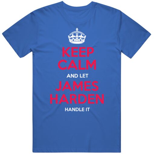 James Harden Keep Calm Philadelphia Basketball Fan T Shirt