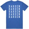 James Harden X5 Philadelphia Basketball Fan T Shirt