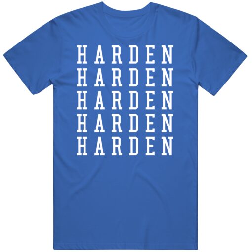 James Harden X5 Philadelphia Basketball Fan T Shirt