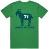 Jason Peters Goat 71 Philadelphia Football Fan Distressed T Shirt