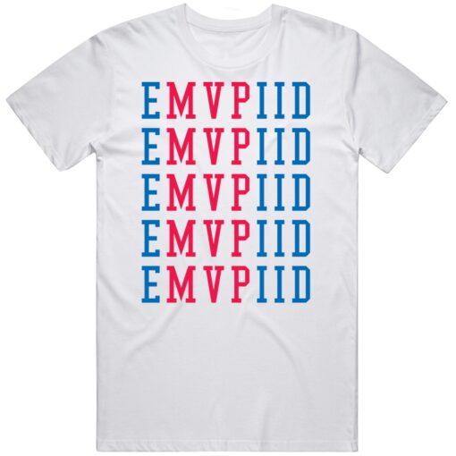 Joel Embiid X5 MVP Philadelphia Basketball Fan T Shirt