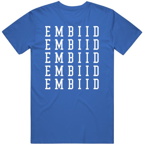 Joel Embiid X5 Philadelphia Basketball Fan T Shirt