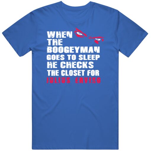 Julius Erving Boogeyman Philadelphia Basketball Fan T Shirt