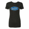 Ladies Black Oil Patch T-shirt