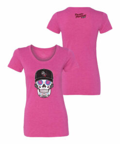 Ladies Pink Sugar Skull T-shirt Ladies Pink Sugar Skull T-shirt