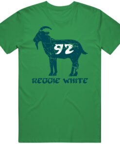 Reggie White Goat 92 Philadelphia Football Fan Distressed T Shirt Reggie White Goat 92 Philadelphia Football Fan Distressed T Shirt