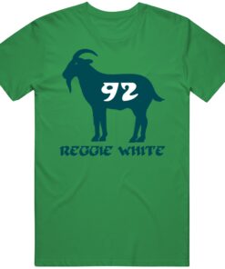 Reggie White Goat 92 Philadelphia Football Fan T Shirt Reggie White Goat 92 Philadelphia Football Fan T Shirt