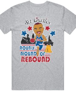 Retro Style Caricature Charles Barkley Rebound Philadelphia Basketball Fan T Shirt Retro Style Caricature Charles Barkley Rebound Philadelphia Basketball Fan T Shirt