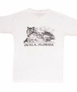 VINTAGE 3D EMBLEM DOWN TO EARTH PANTHER TEE SHIRT 1990 MEDIUM MADE IN USA 3